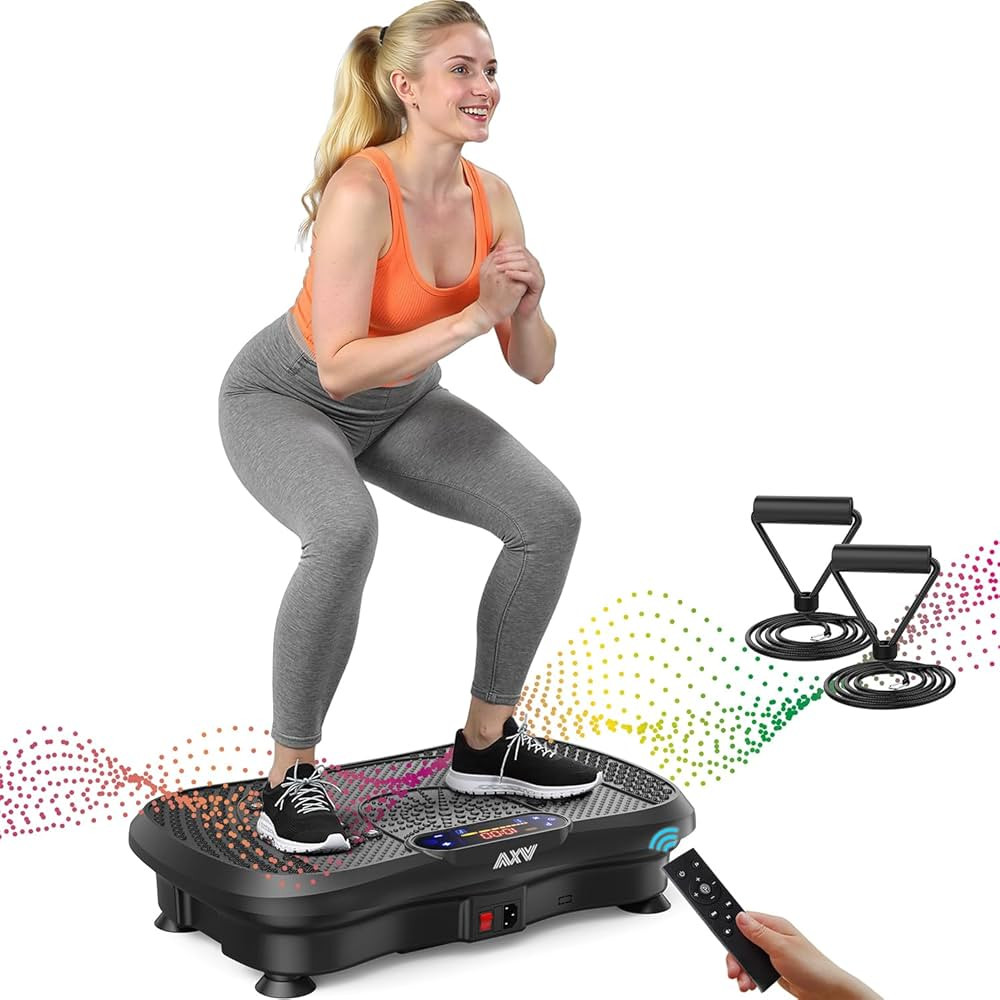 AXV Vibration Plate Fitness Platform Exercise Machine Vibrating Shaking Full Body Shaker Workout ... | Amazon (US)