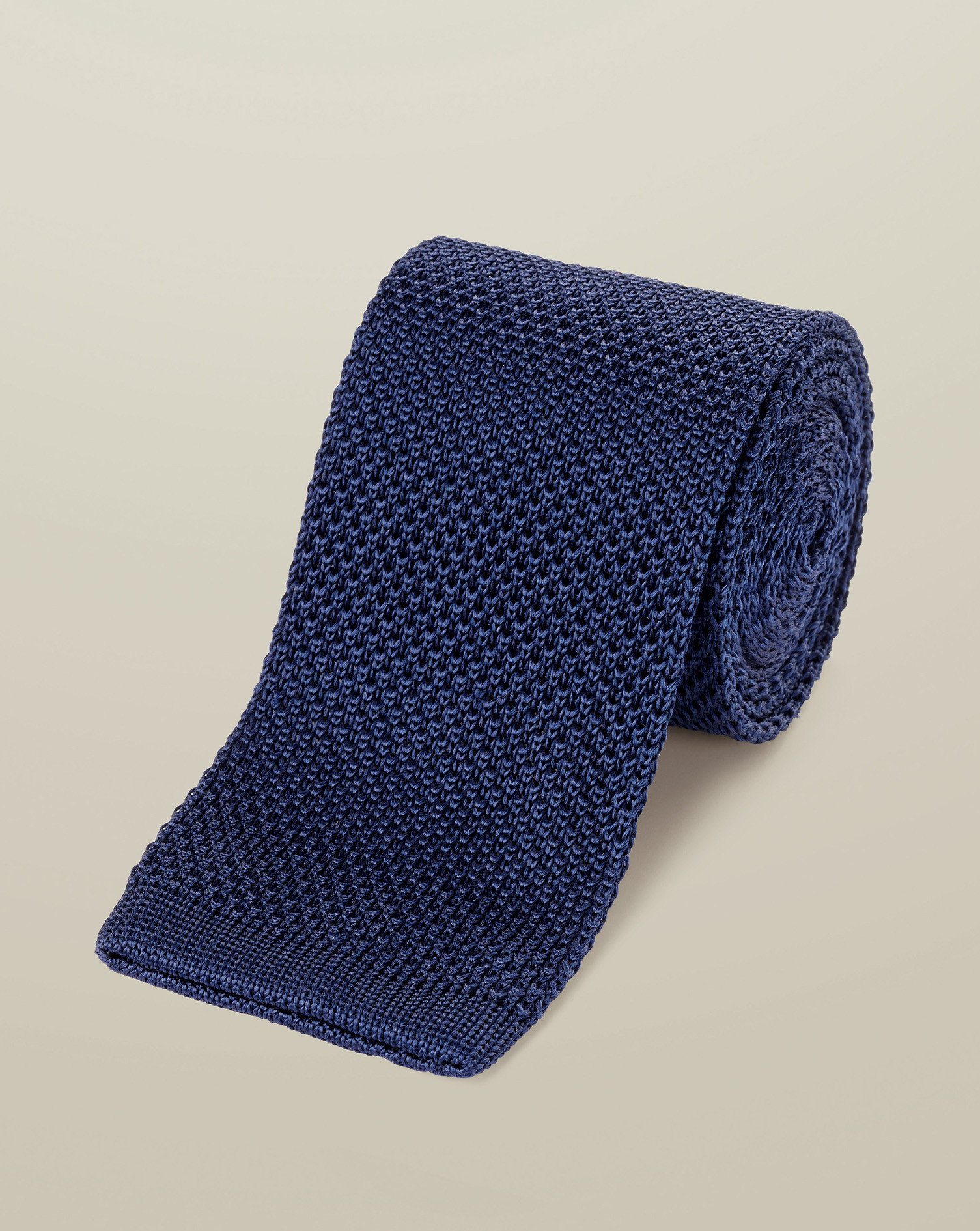 Men's Charles Tyrwhitt Slim Knitted Tie - Royal Blue Silk | Charles Tyrwhitt