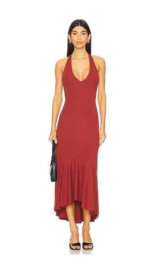 Alix Midi Dress in Red Pear | Revolve Clothing (Global)