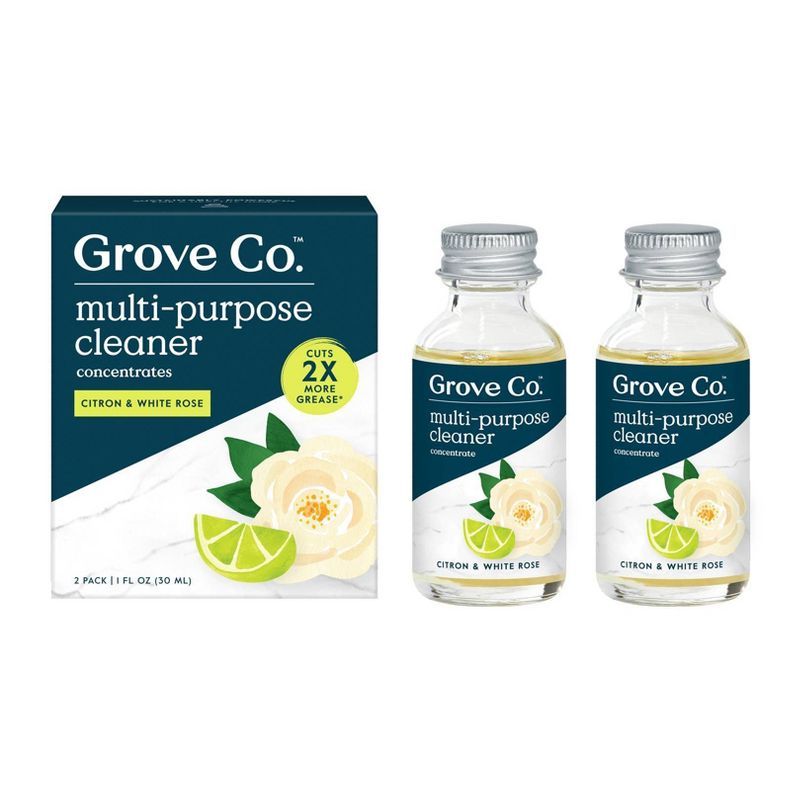 Grove Co. Multi-Purpose Cleaner Concentrates - Citron & White Rose - 2pk | Target