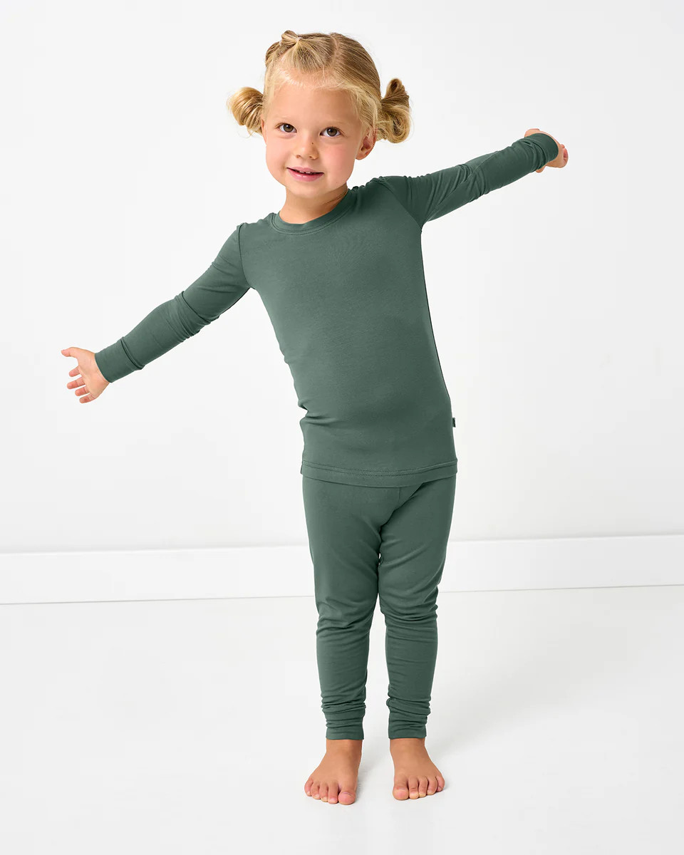 Grove Green Two-Piece Pajama Set | Little Sleepies