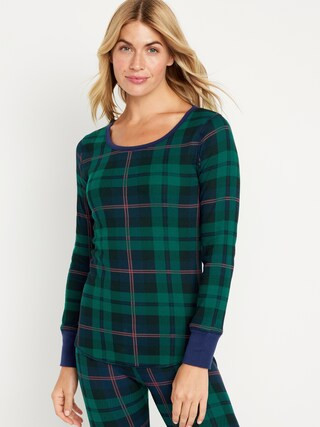 Waffle-Knit Pajama Top for Women | Old Navy (US)