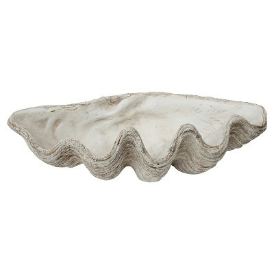 Storied Home Magnesia Oxide Seashell Decoration : Nautical Coastal Beach Decor, Indoor White Sculpture | Target