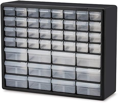 Akro-Mils 10144 D 20-Inch by 16-Inch by 6-1/2-Inch Hardware and Craft Cabinet, Black | Amazon (US)