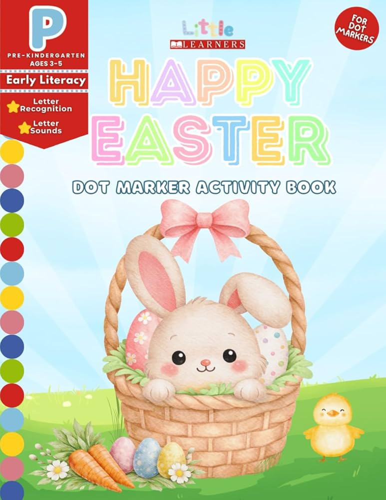 Easter Dot Marker Coloring and Activity Book for Toddlers: Cute Easter Basket Stuffer for Ages 2,... | Amazon (US)