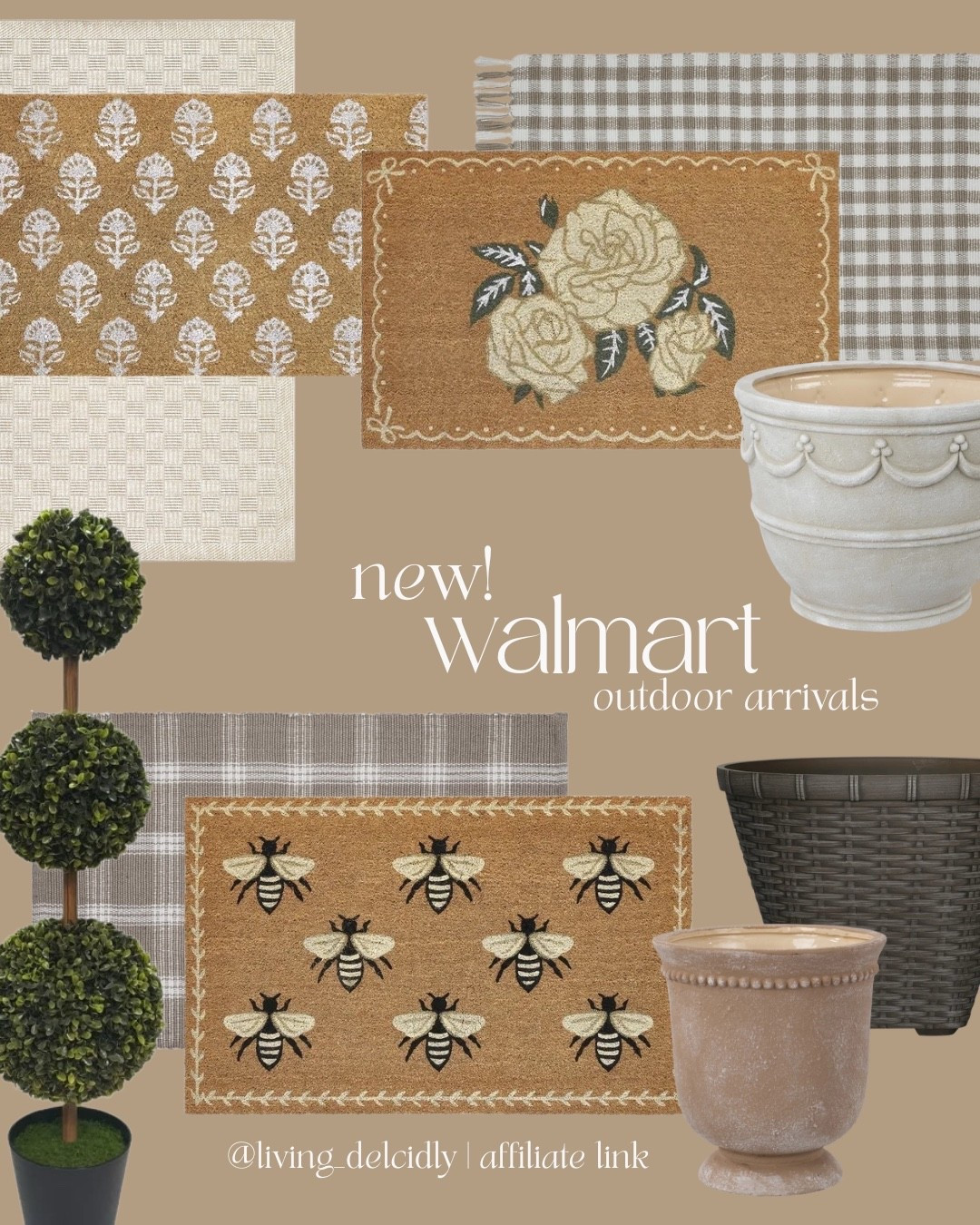 New outdoor finds from Walmart! The doormats are all SOOO GOOD!

Spring Decor | Outdoor Decor | Porch Styling | Planters | Doormats | Outdoor Rug | Patio

#LTKSeasonal #LTKHome
