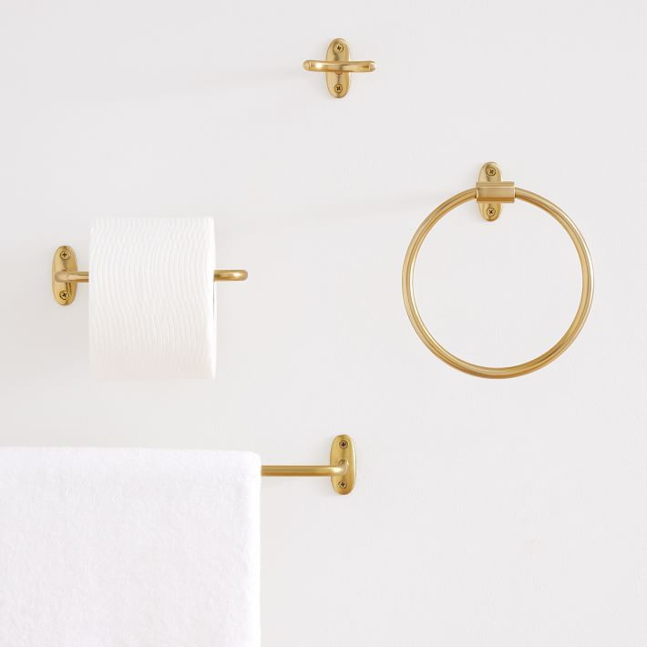 Brill Pure Bath Hardware - Antique Brass | West Elm (US)