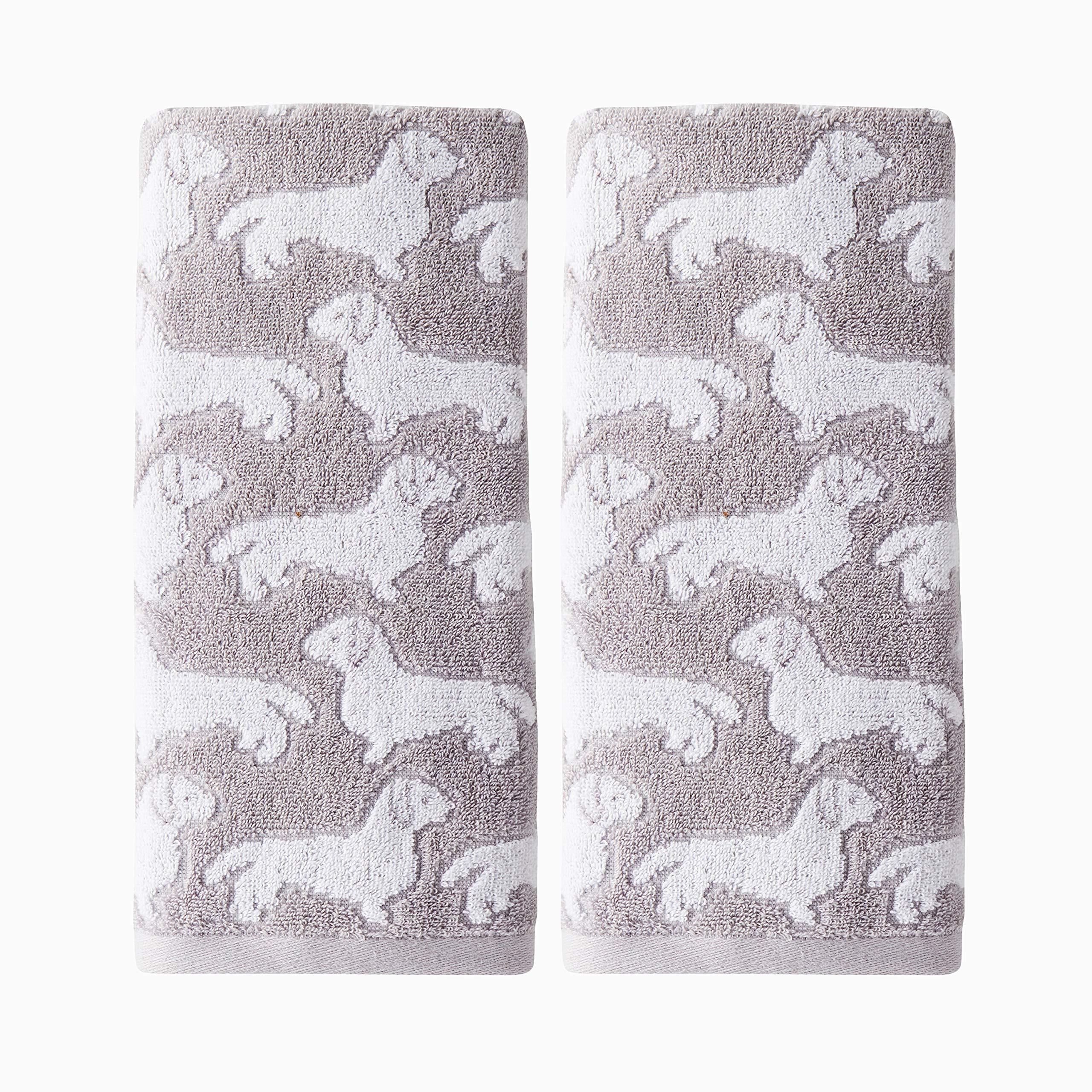 SKL Home by Saturday Knight Ltd. Dog 2 Pc Hand Towel, Gray | Amazon (US)