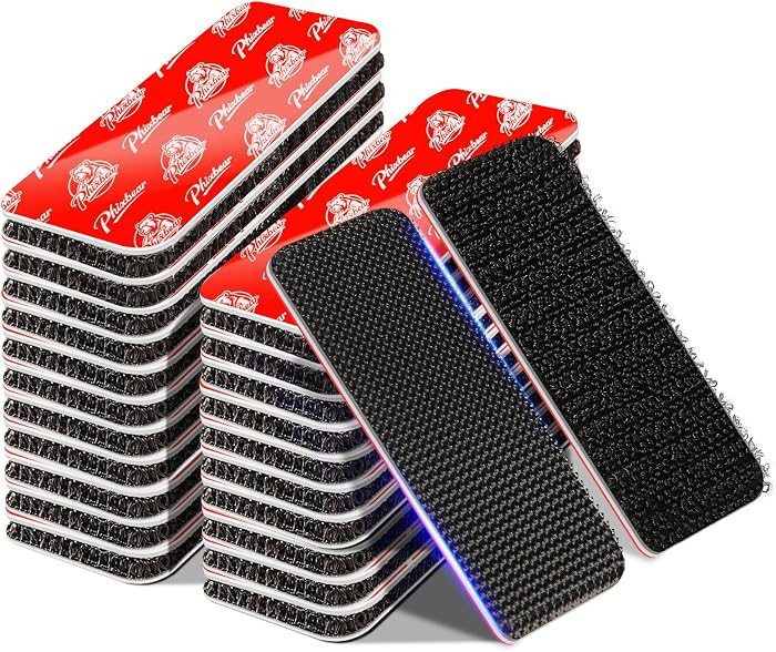 PHIXBEAR 20 Sets Super Adhesive Hook and Loop Strips Heavy Duty, Heat Resistant Waterproof, Outdo... | Amazon (US)