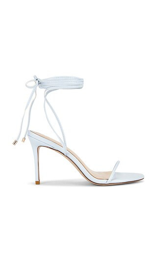 FEMME LA 3.0 Barely There Lace Up Heels in Baby Blue. - size 5 | Revolve Clothing (Global)