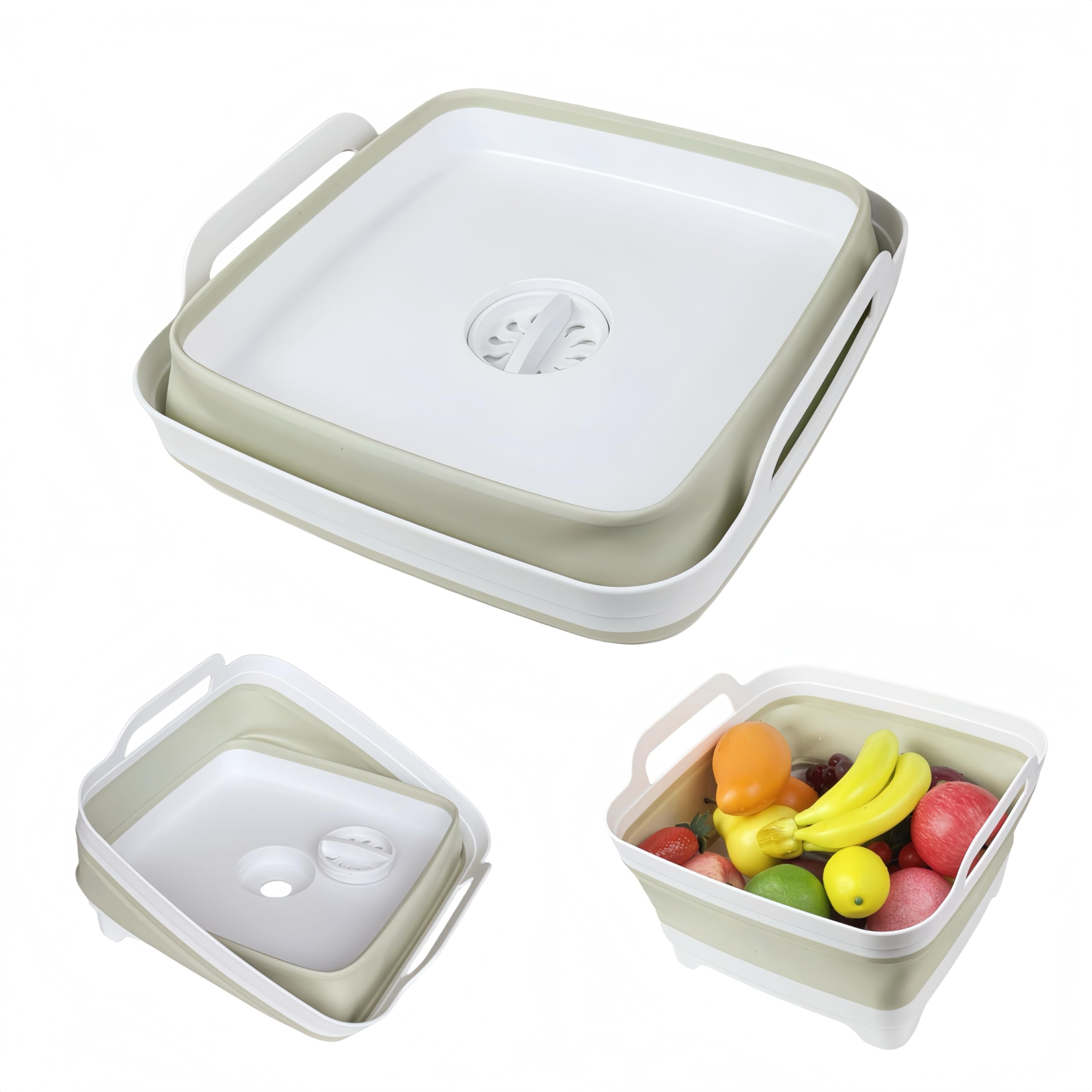 Collapsible Wash Basin for Baby Bottles - 2.4 Gallons Portable Wash Bin for RV Camping Sink, Spac... | Amazon (US)