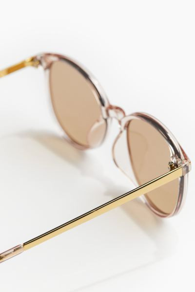 Round sunglasses - Light pink - Ladies | H&M GB | H&M (UK, MY, IN, SG, PH, TW, HK)