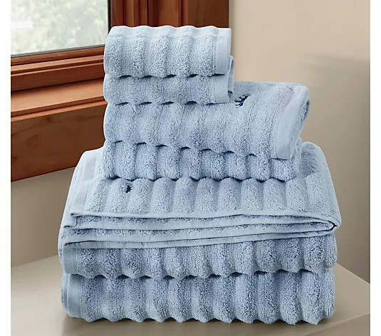 Royal Velvet Textured 6-Piece Towel Set - QVC.com | QVC