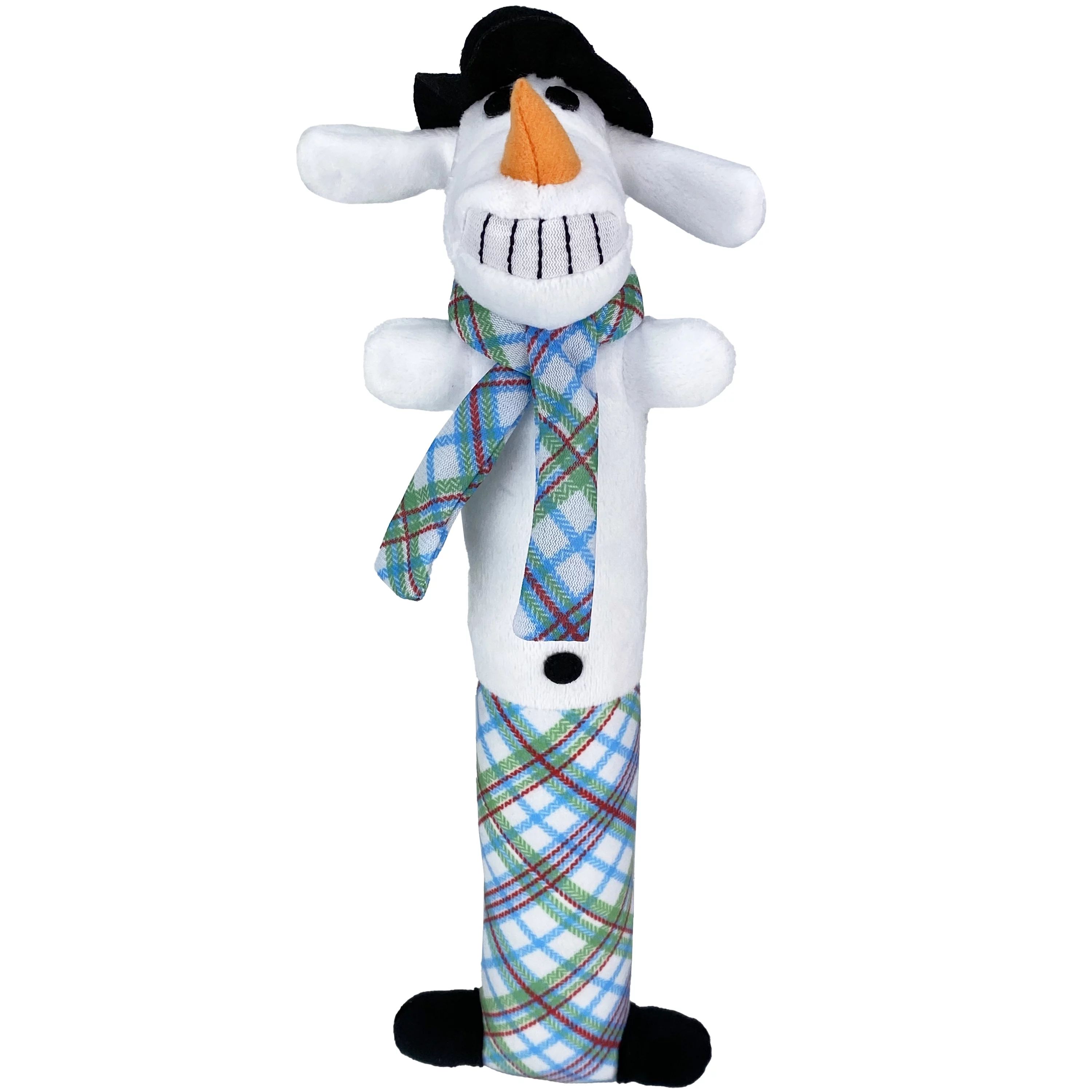 Multipet Snowman Loofa Dog Toy with Squeaker, 12 in. | Walmart (US)