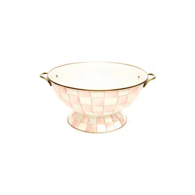 MACKENZIE CHILDS Rosy Check Enameled Steel Everything Bowl in Pink/White at Nordstrom | Nordstrom