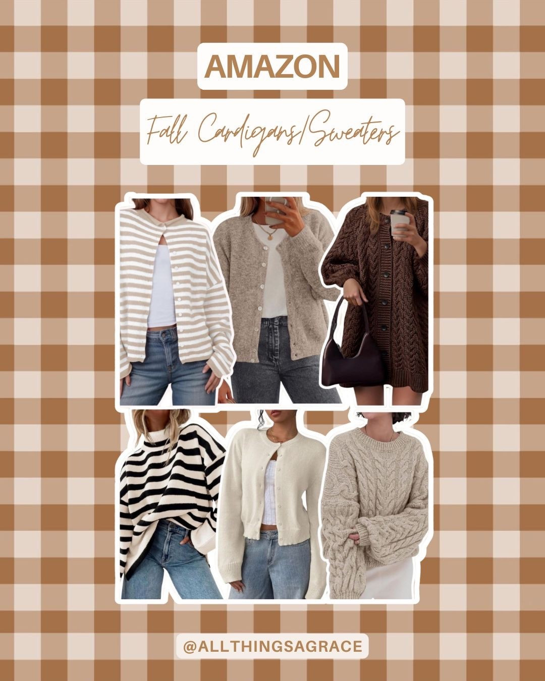 Amazon cardigan + sweater finds you’ll want on repeat this fall 🍂✨ Neutral layers, chunky knits, and effortless staples for cozy days ahead. 

#LTKStyleTip #LTKSeasonal #LTKFindsUnder50