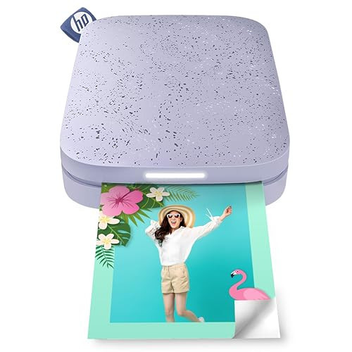 HP Sprocket 2x3" Instant Smartphone Photo Printer - Portable Color Wireless Mobile Printer - Zink Sticky-Back Photos - Print from Compatible iOS & Android Devices with Bluetooth w/Fun App - Purple | Amazon (US)