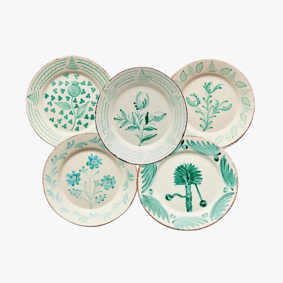 Casa Nuno Green Assorted Plate Set | Dear Keaton