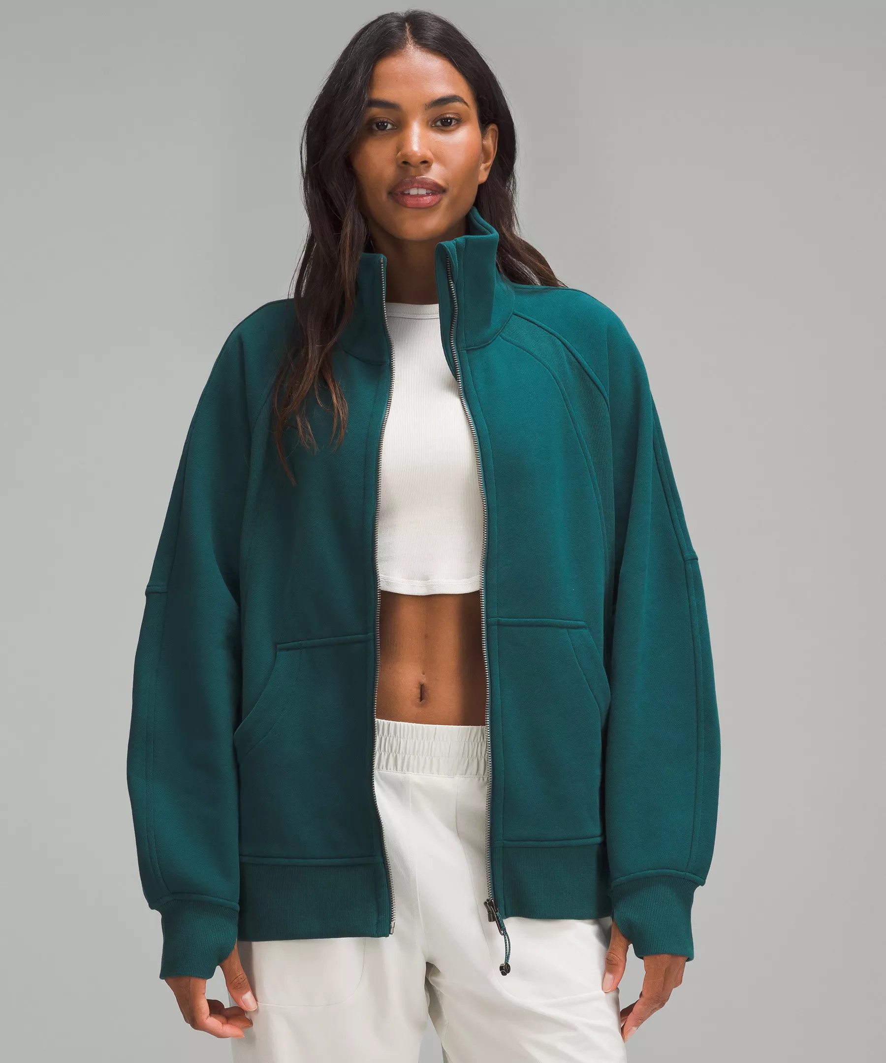 Scuba Oversized Funnel-Neck Full Zip | Women's Hoodies & Sweatshirts | lululemon | lululemon (CA)
