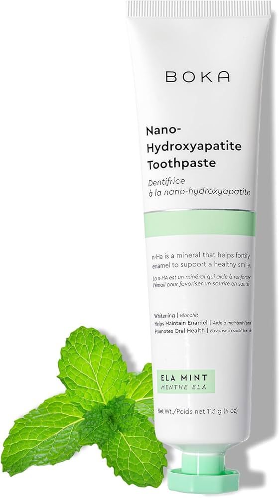 Boka Natural Toothpaste, Fluoride Free - Nano Hydroxyapatite for Remineralizing, Sensitive Teeth,... | Amazon (US)
