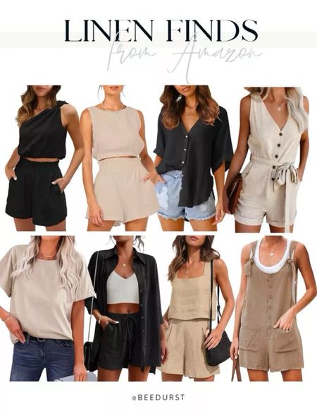 Amazon linen finds! Spring outfit, spring fashion, summer outfit, linen women’s clothing, linen sets, matching set travel outfit, spring outfits, vacation outfit, resort wear, date night outfits

#LTKfindsunder50 #LTKSeasonal #LTKstyletip