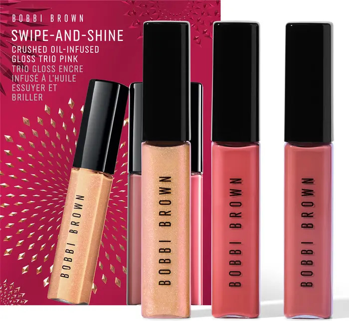 Crushed Oil Infused Hydrating Lip Gloss Trio Holiday Gift Set $66 Value | Nordstrom