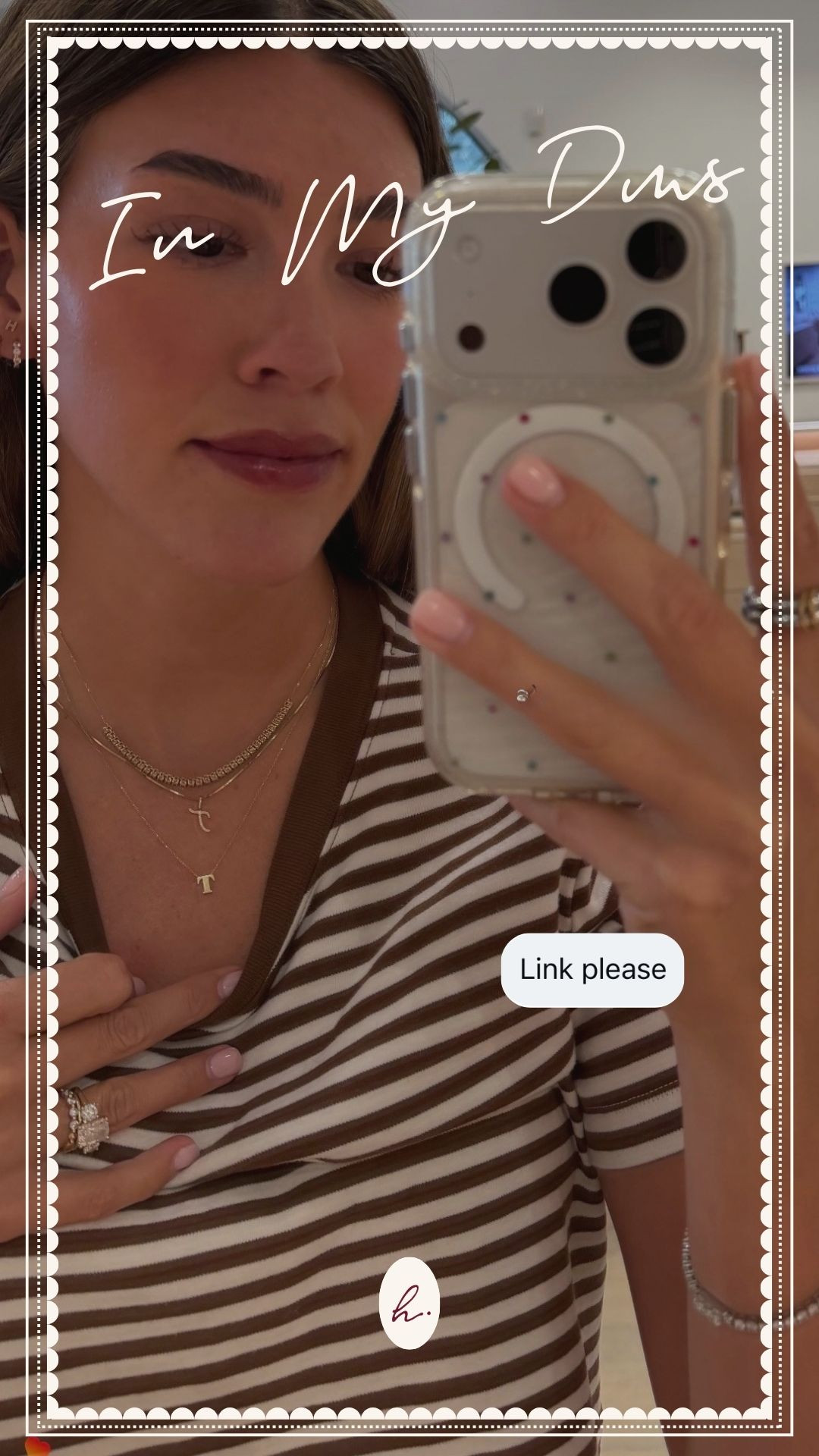 My necklace stack details!