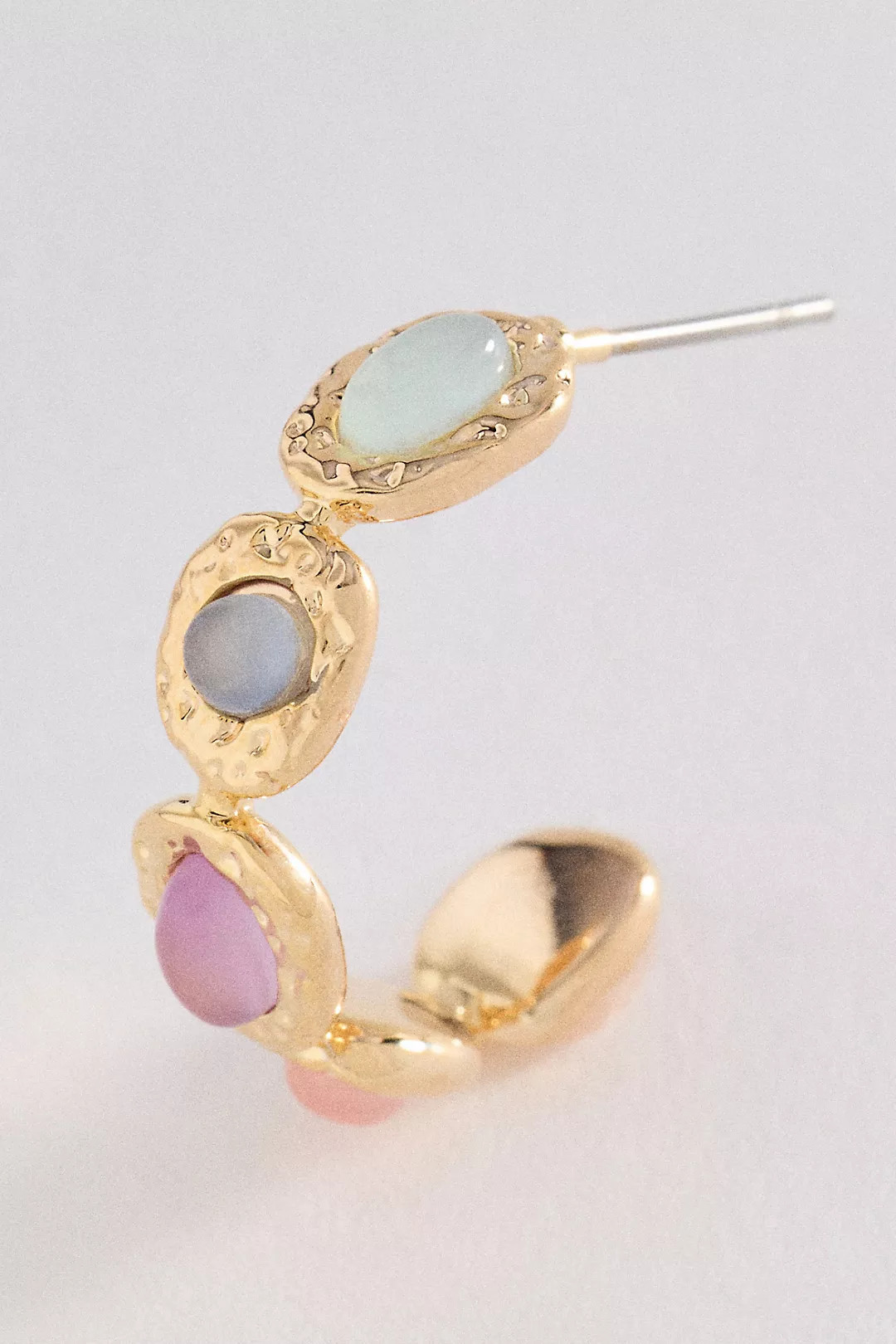Colorful Semi-Stone Hoop Earrings | Anthropologie (US)