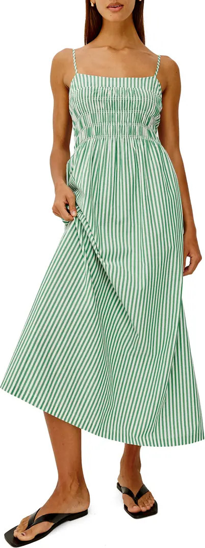 Rails Primrose Stripe Smocked Bodice A-Line Dress | Nordstrom | Nordstrom