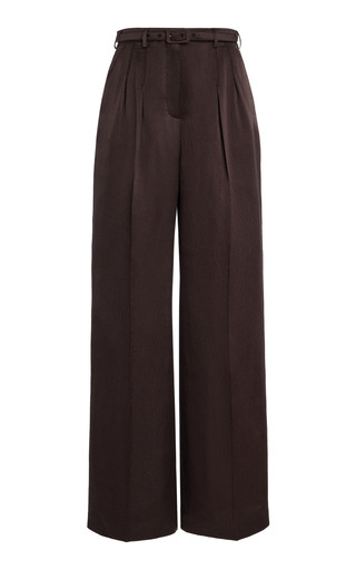 Vargas Pleated Silk Wide-Leg Pants | Moda Operandi (Global)