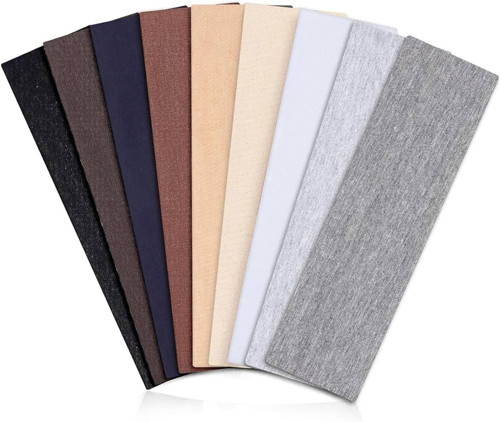 Headbands for Women Non Slip - 9PCS Elastic Fabric Hair Band for Women's Hair, Soft Cotton Cloth ... | Amazon (US)