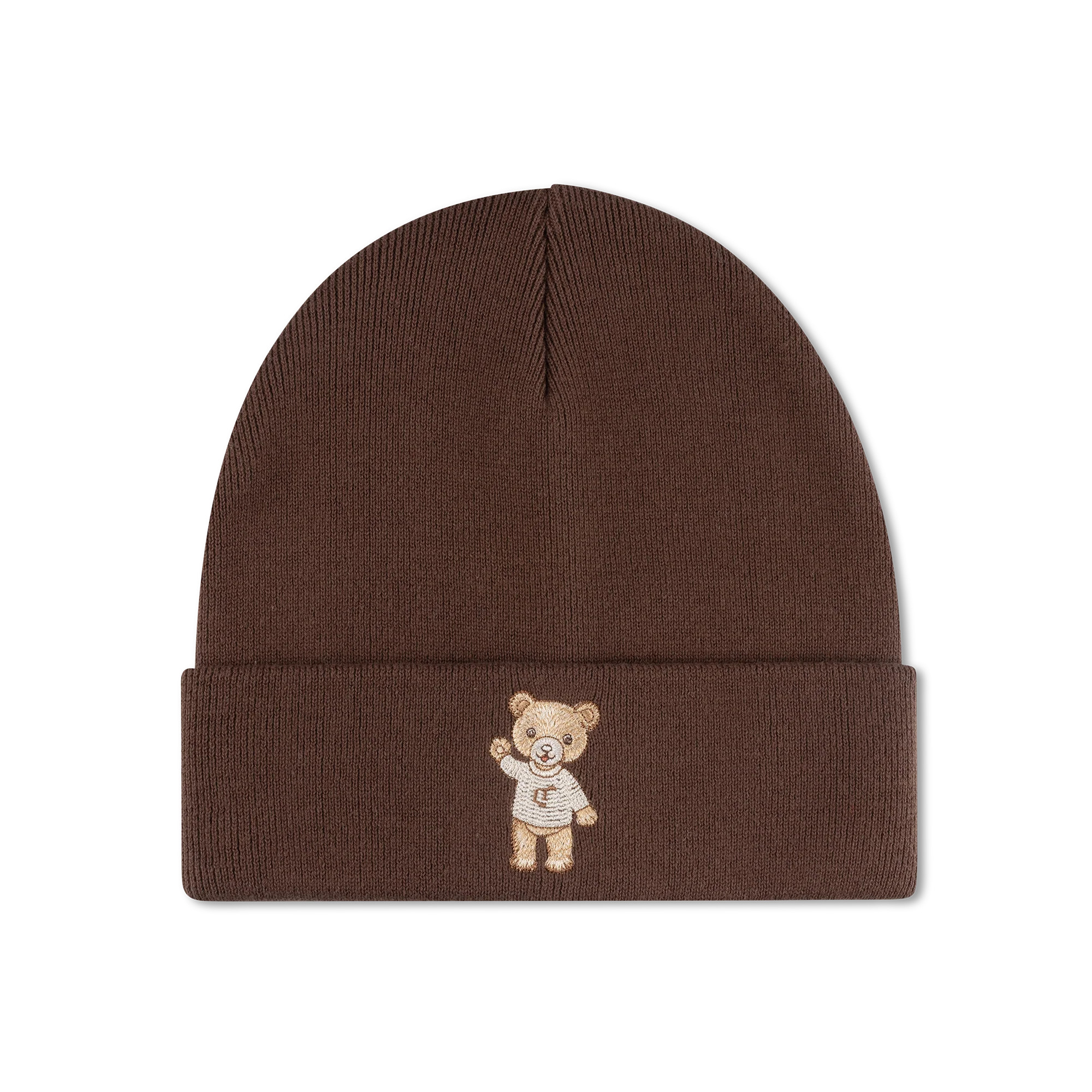 Classic Embroidered Beanie Cocoa Bean | Lil Teddy (US)
