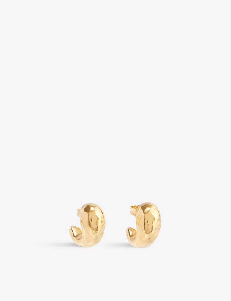 ALIGHIERI The Raindrop 24ct yellow-gold plated bronze earrings | Selfridges