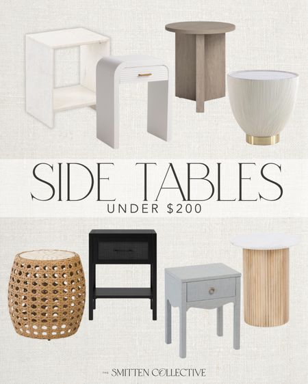 Side tables roundup of some of my favorites! All different prices, colors and styles! But all under $200! 

side table, night stand, living room furniture, living room decor, bedroom furniture, TJ Maxx, wayfair, wayfair sale, wayfair furniture, target, target furniture, under $200, affordable furniture, looks for less

#LTKStyleTip #LTKSeasonal #LTKHome