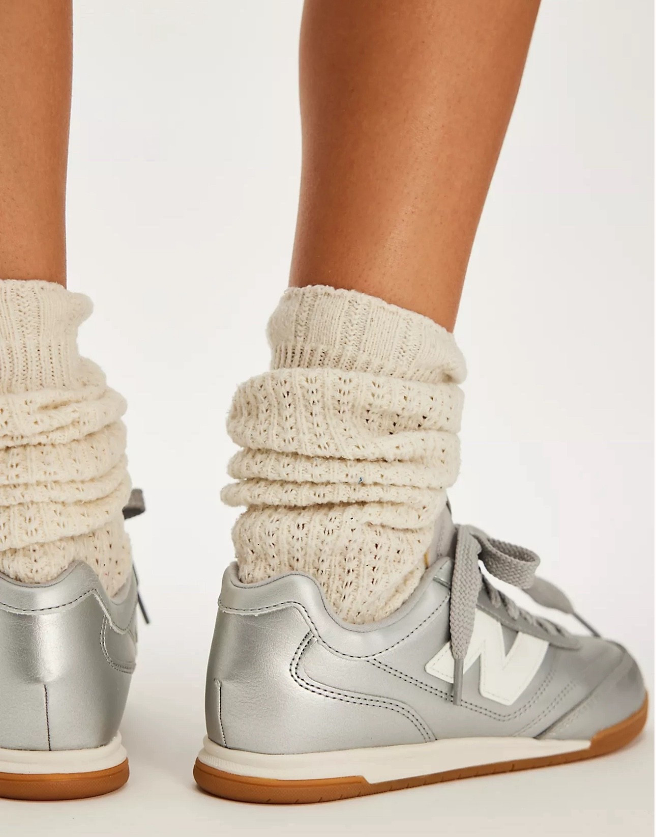 Silver New Balance sneakers

#LTKGiftGuide #LTKHoliday #LTKActive