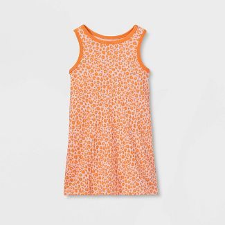 Toddler Girls' Printed Ribbed Tank Top Dress - Cat & Jack™ | Target
