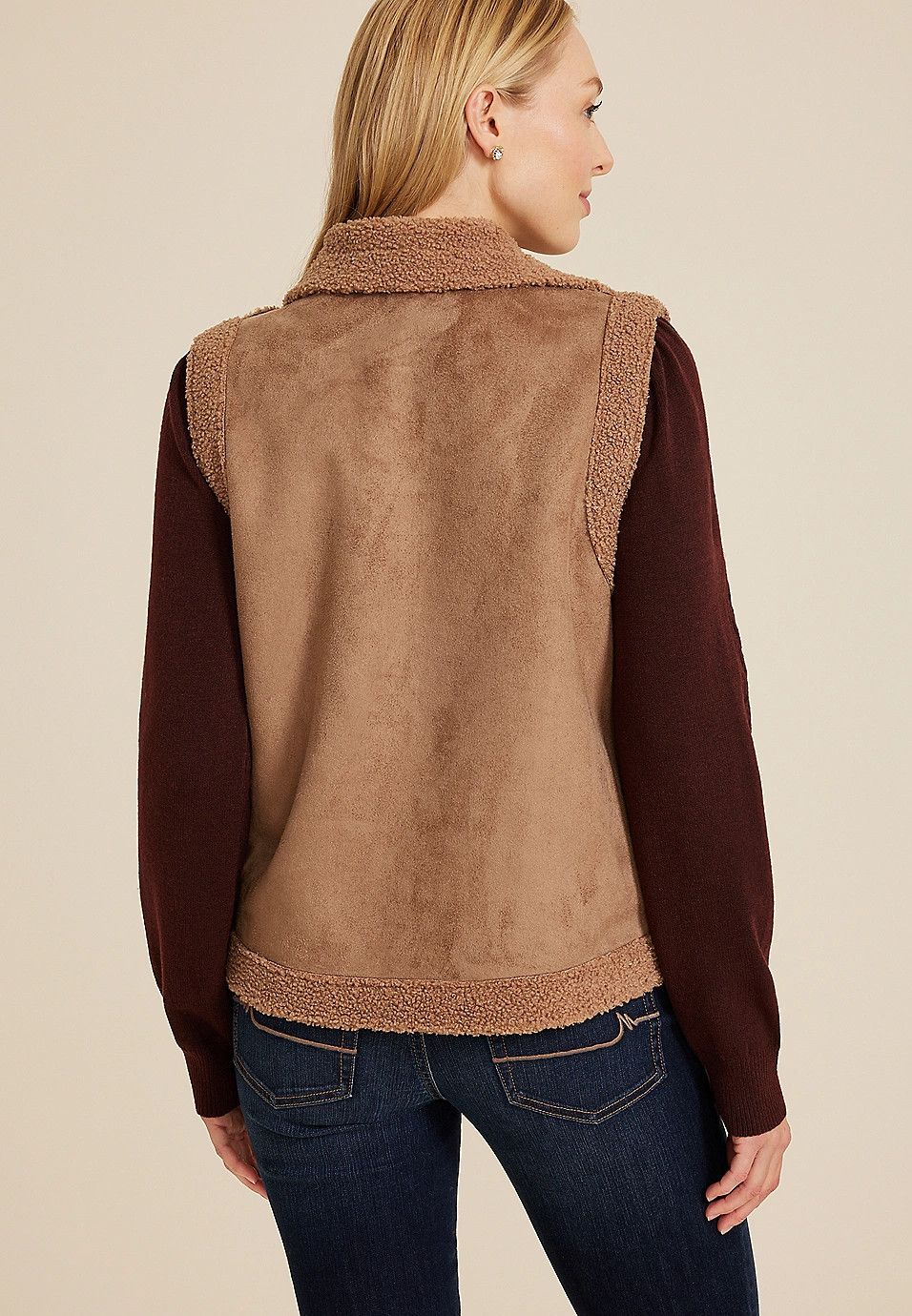 Shearling Sherpa Vest | Maurices