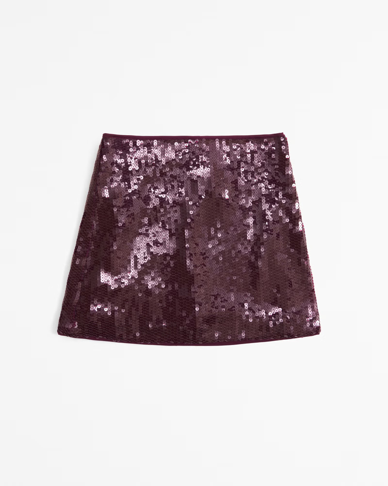 Sequin Mini Skort | Abercrombie & Fitch (US)