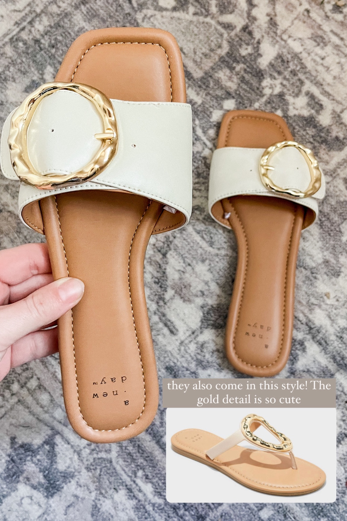 The cutest Summer slides! Look so high end and I love the gold detail 

#LTKshoecrush #LTKfindsunder50