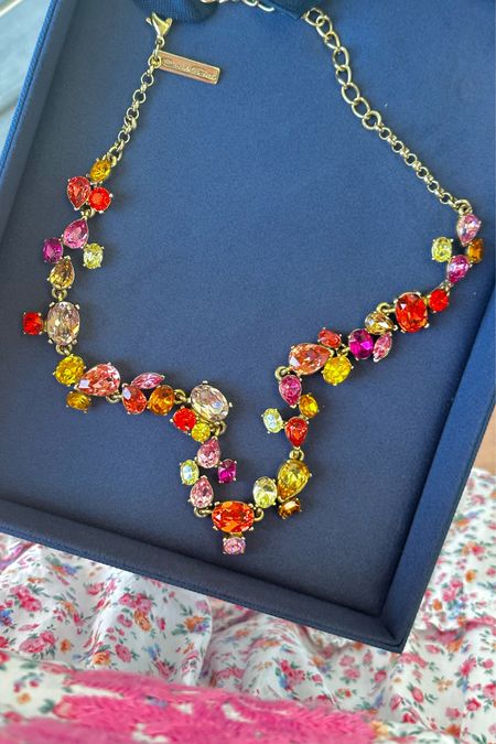 A stunning way to celebrate - Oscar de la renta crystal necklace 

#LTKwedding #LTKHoliday #LTKparties
