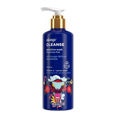 Always Cleanse Sensitive Fragrance Free Feminine Wash - 8.4 fl oz | Target