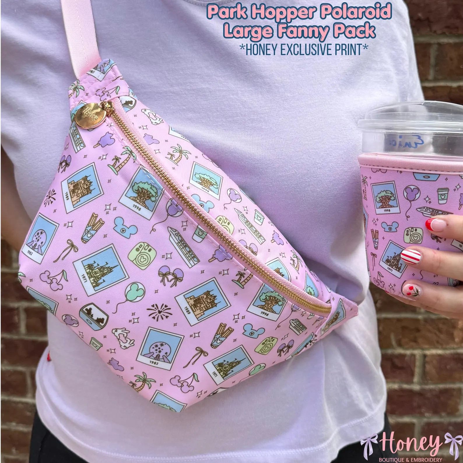 NEW Park Hopper Polaroid LARGE Fanny Pack - *honey Exclusive Print* - Etsy | Etsy (Global)