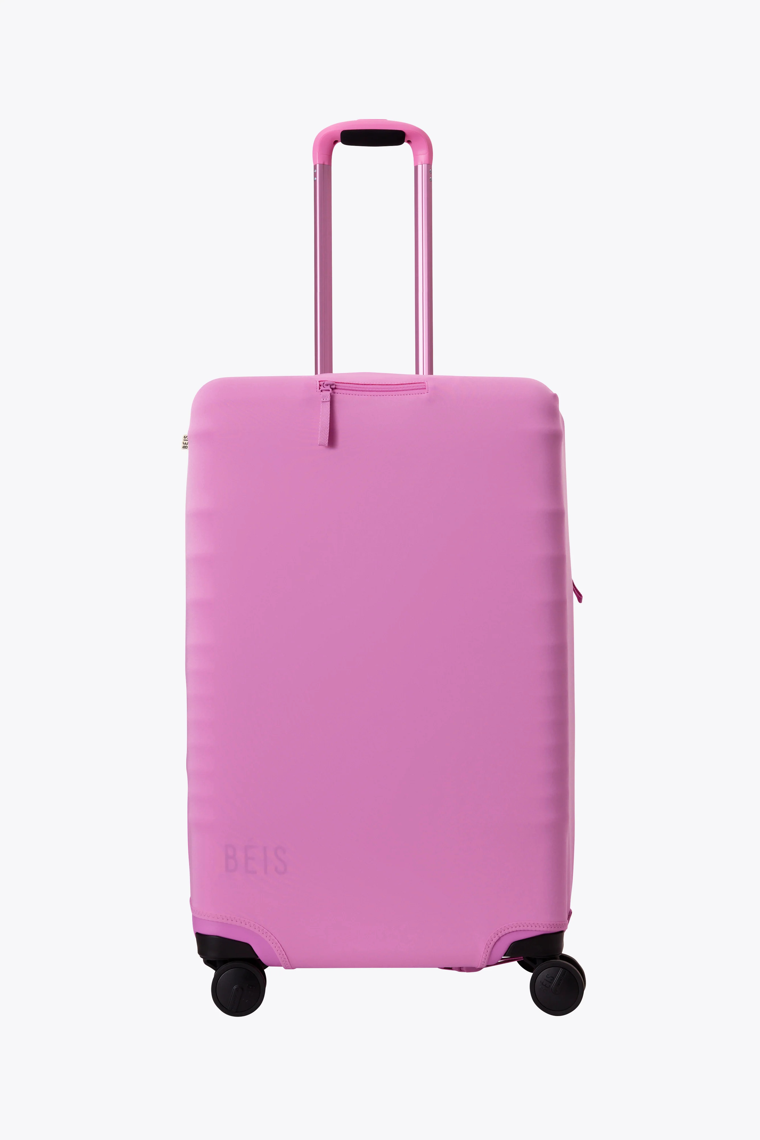 BÉIS 'The Medium Check-In Luggage Cover' in Berry - Medium Luggage Protective Cover in Berry | BÉIS Travel