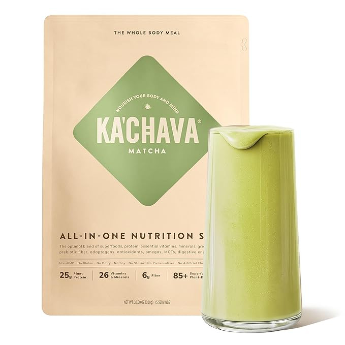 Ka’Chava Whole Body Meal Shake Matcha 2 lb – Vegan Protein Powder with 85+ Superfoods & Green... | Amazon (US)