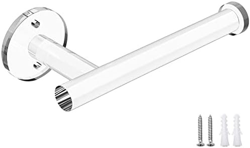 Egchi Acrylic Toilet Paper Holder Stand, Clear Toilet Paper Stand or Bathroom Towel Holder, Toilet P | Amazon (US)