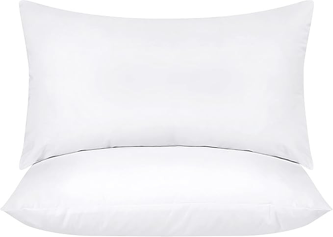 Utopia Bedding Throw Pillows Insert (Pack of 2, White) - 12 x 20 Inches Bed and Couch Pillows - I... | Amazon (US)