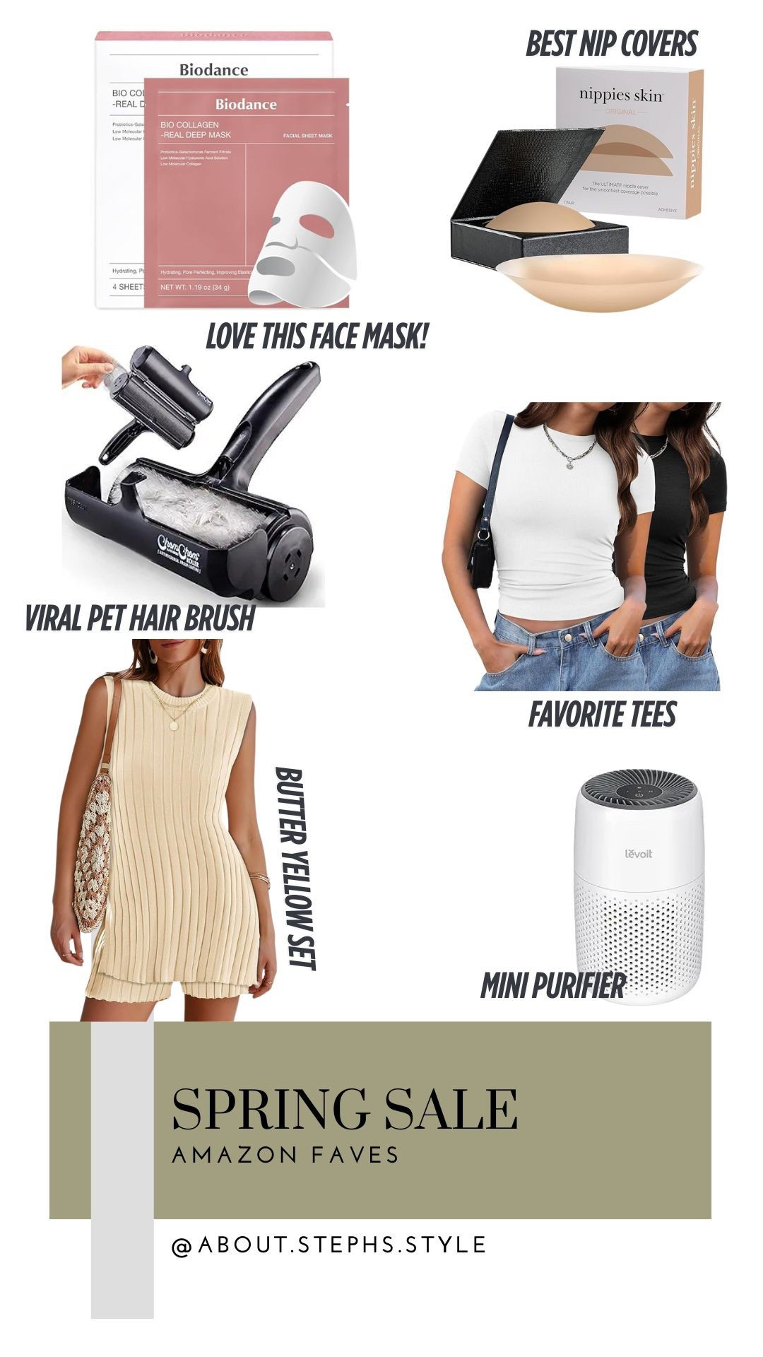 Amazon spring sale, home sale finds, best tshirt, face mask, nipple covers, butter yellow set

#LTKSeasonal #LTKSaleAlert #LTKHome