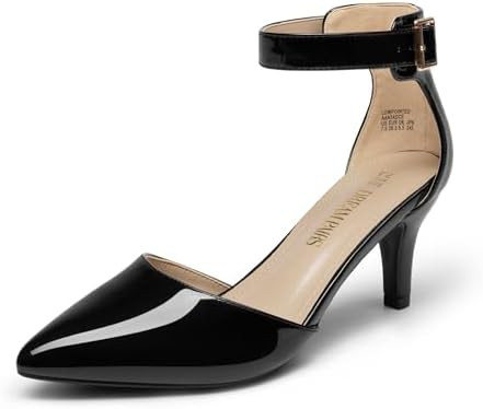 DREAM PAIRS Kitten Heel Low Heel for Women Closed Pointed Toe Pumps Wedding Party Sexy Dress Shoe... | Amazon (US)