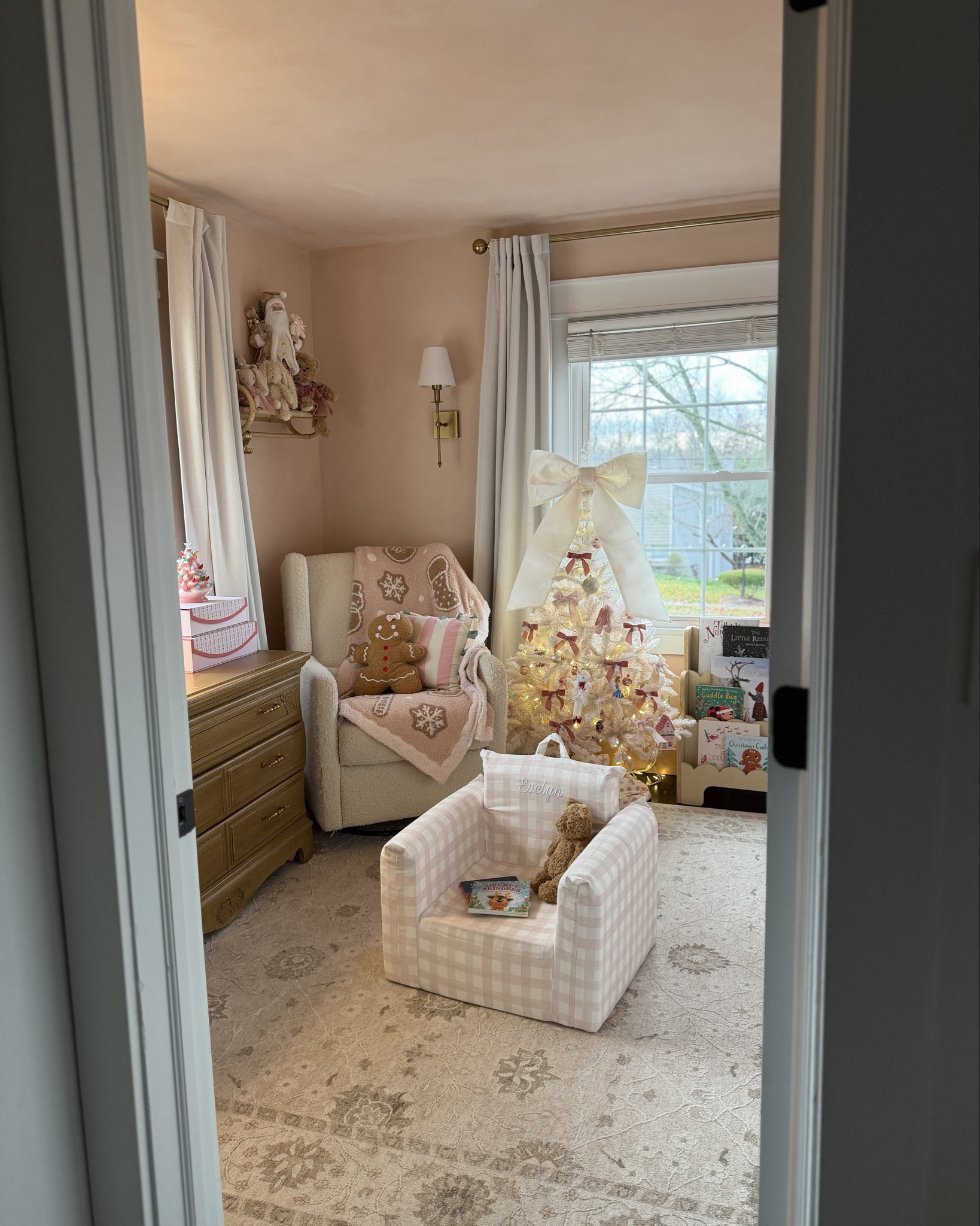 Evelyn’s Christmas bedroom 🎀💖 one of my favorite views. Her ombré tree is still in stock and it’s just so adorable for a girly space!!! She loves it!!! 🎄

Target decor, ombré Christmas tree, pink tree, pink decor, girly room, babygirl, toddler girl room 

#LTKHoliday #LTKKids #LTKHome