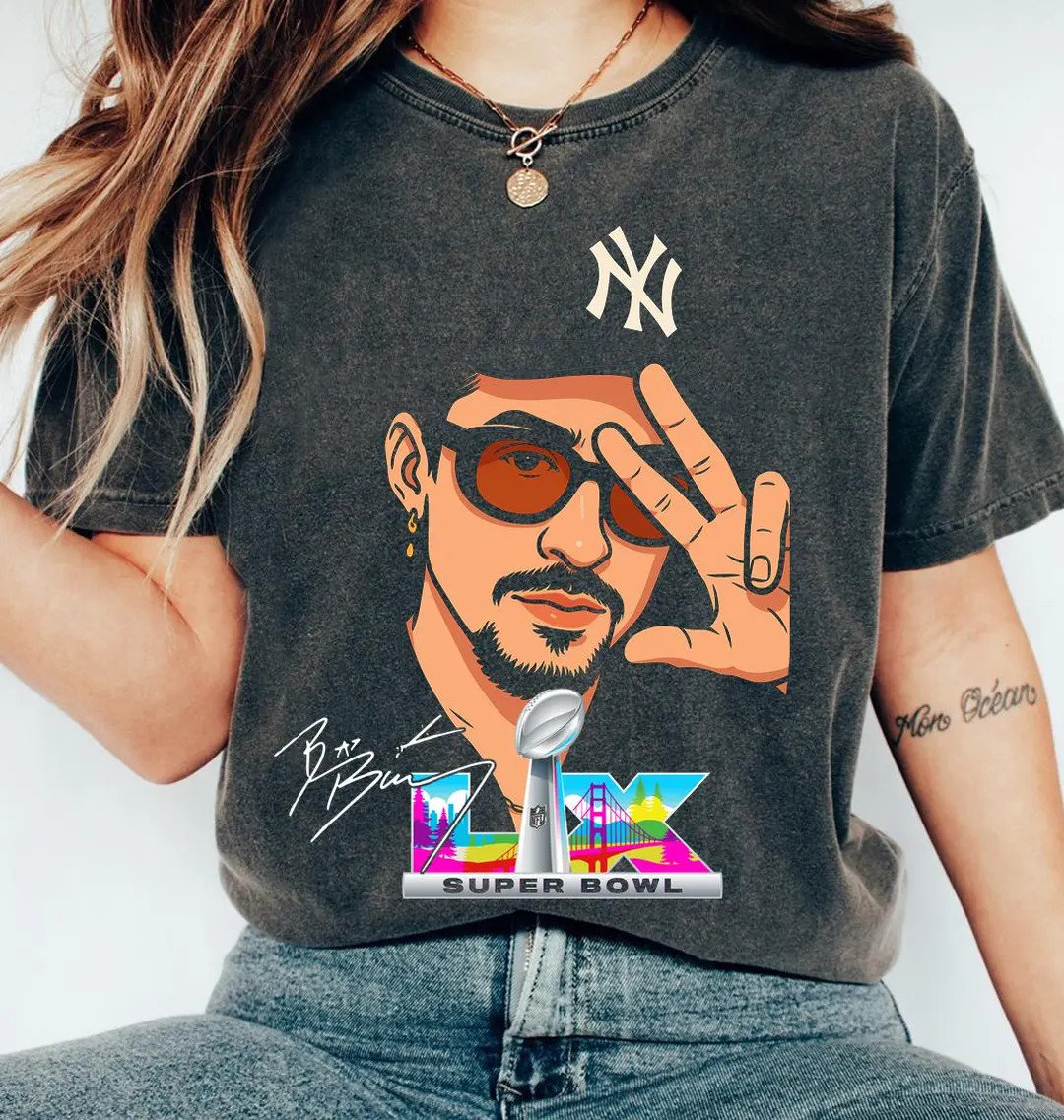 Comfort Colors Vintage Benito Bowl Tee, Puerto Rico Football Shirt, Bad Bunny Super Bowl Graphic ... | Etsy (US)